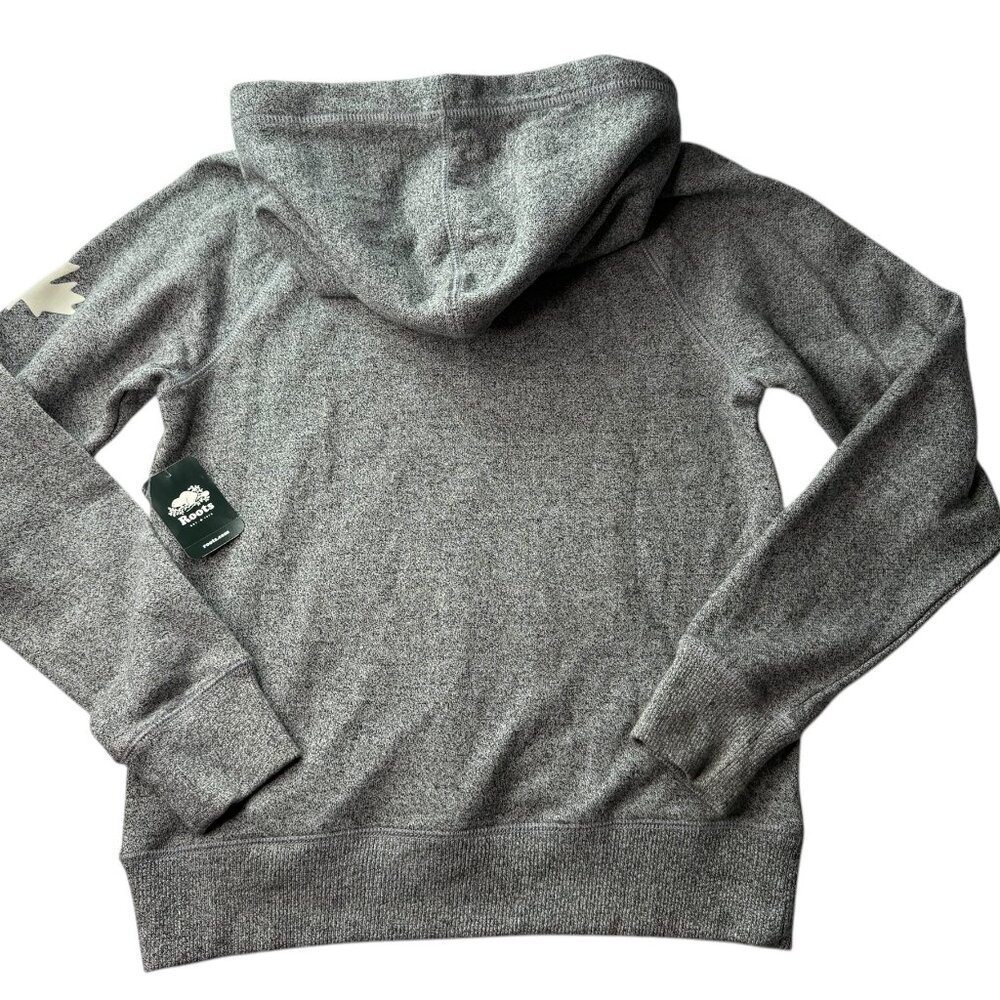 NEW ROOTS Whistler Kanga Hoody Hooded Pullover Sweatshirt Heathered Gray Small - Picture 10 of 10